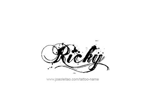 ricky tattoo design|Ricky Name Tattoo Designs